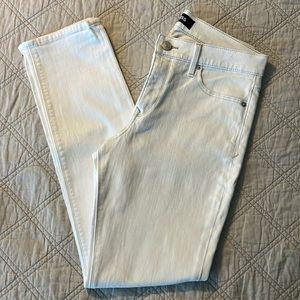 Express white jeans skinny stretch mid rise